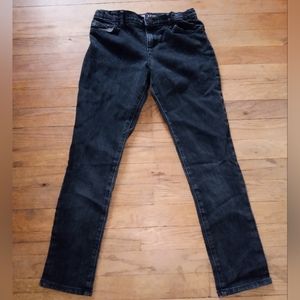 The Children's Place Black Adjustable Waist Super Skinny Jeans 12